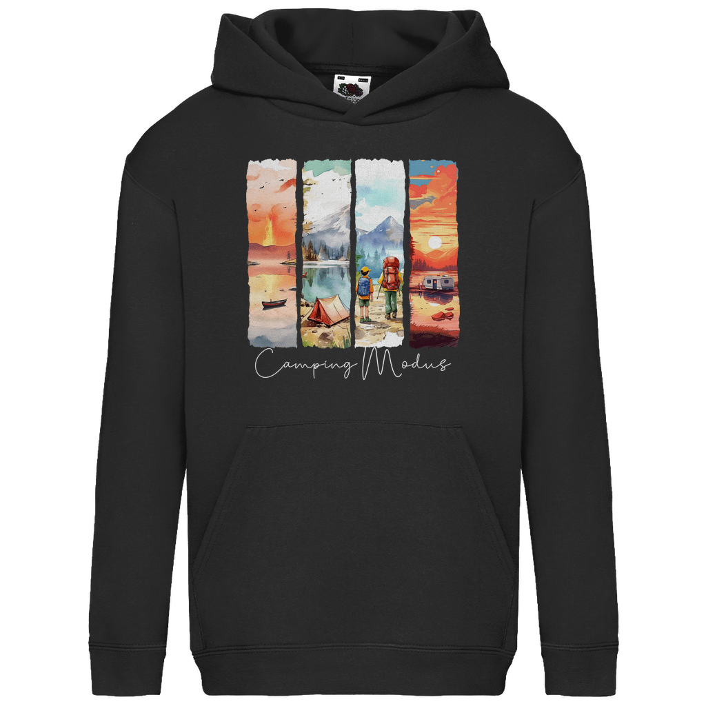 Camping Modus - Kinder Hoodie - Campingfamilie.de
