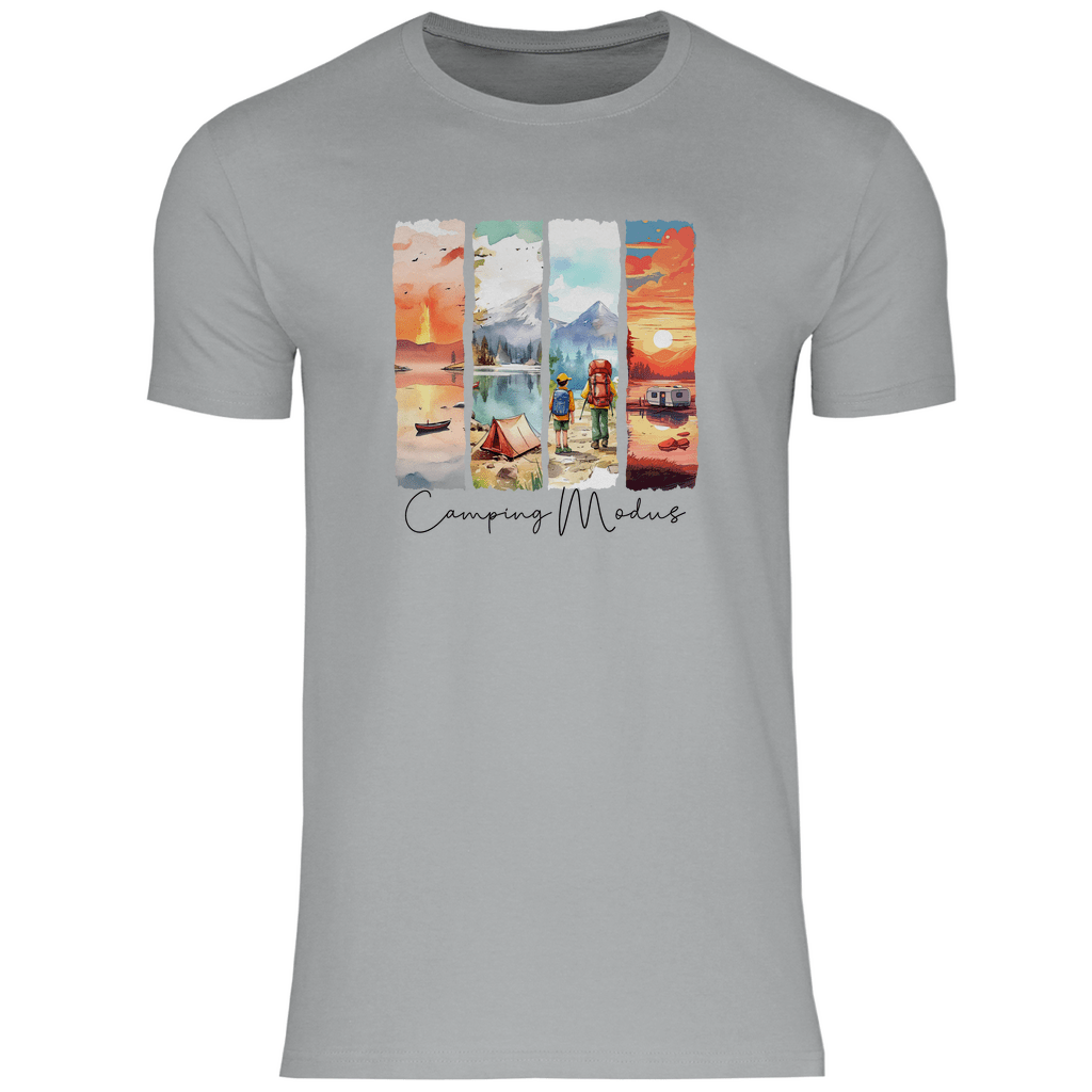 Camping Modus - MĂ€nner Shirt - Campingfamilie.de