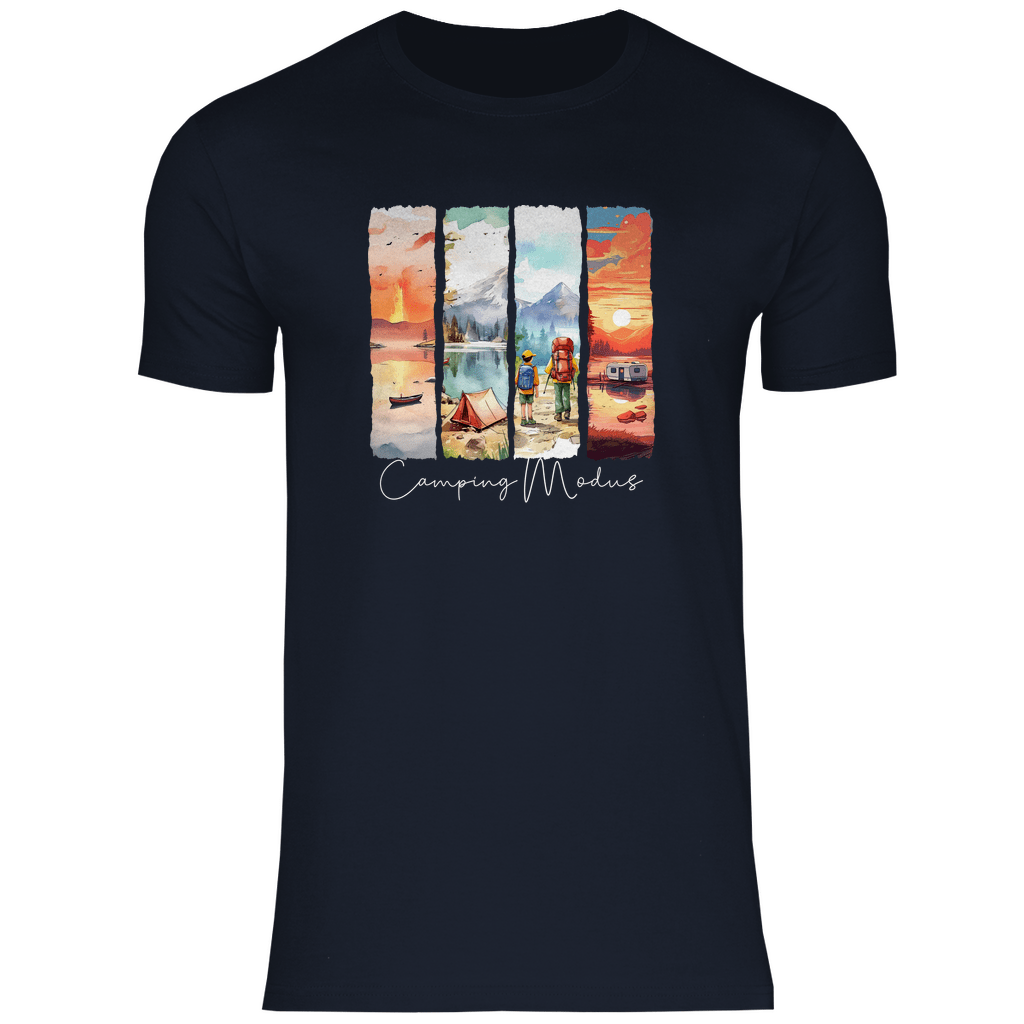 Camping Modus - MĂ€nner Shirt - Campingfamilie.de