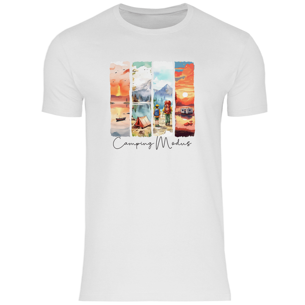 Camping Modus - MĂ€nner Shirt - Campingfamilie.de