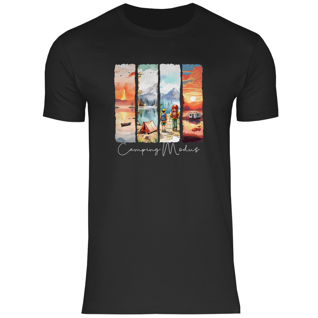 Camping Modus - MĂ€nner Shirt - Campingfamilie.de