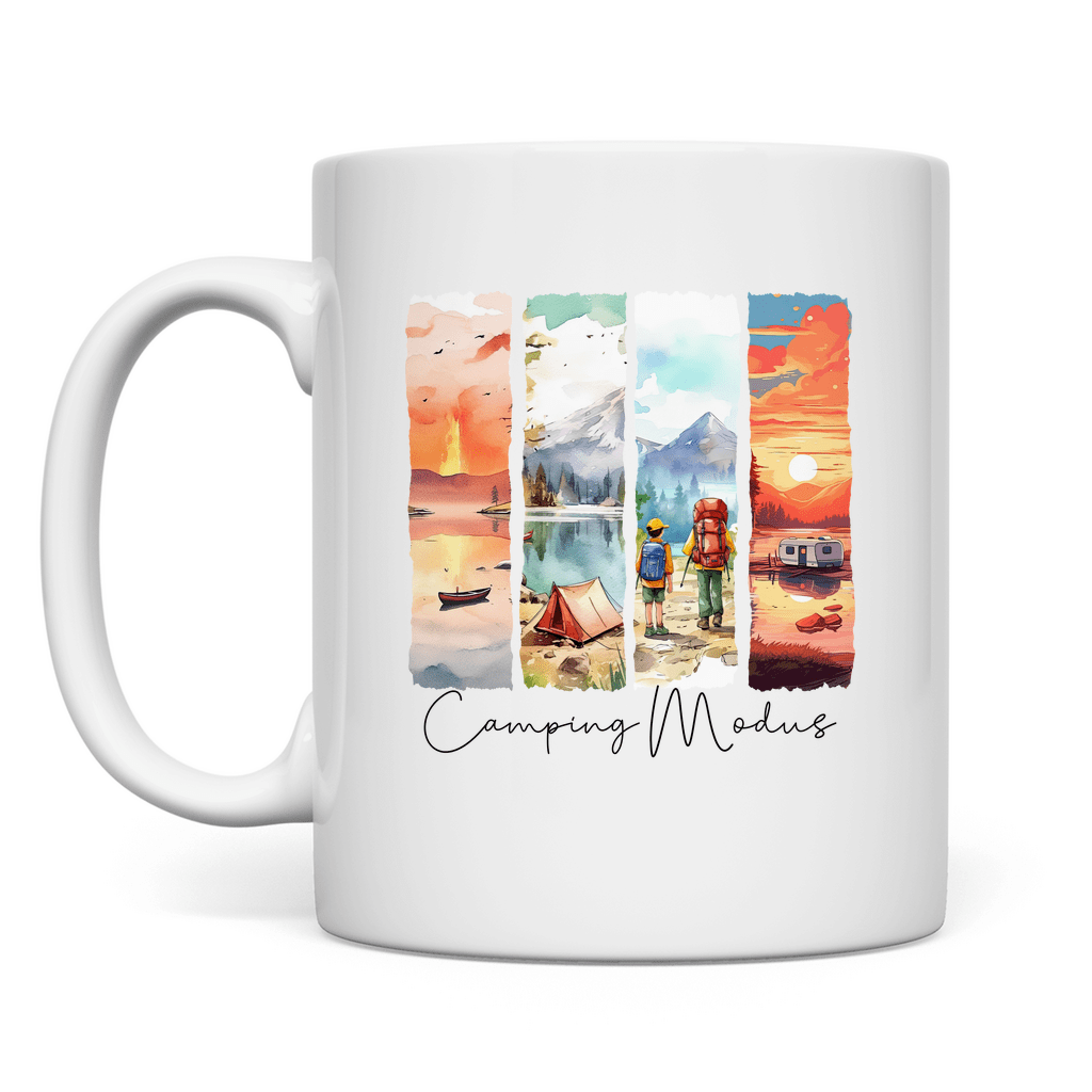 Camping Modus - Tasse - Campingfamilie.de