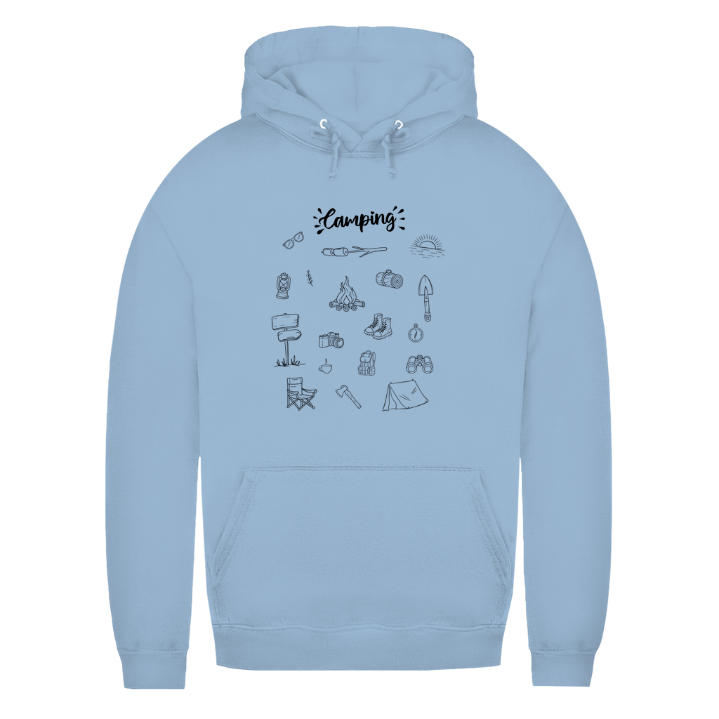 Camping - Motive Kritzeldesign - Frauen Hoodie - Campingfamilie.de