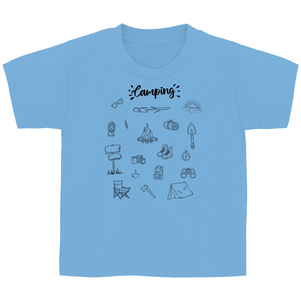 Camping - Motive Kritzeldesign - Kinder Shirt - Campingfamilie.de