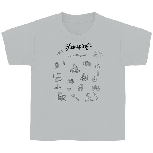 Camping - Motive Kritzeldesign - Kinder Shirt - Campingfamilie.de