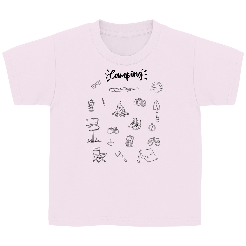 Camping - Motive Kritzeldesign - Kinder Shirt - Campingfamilie.de