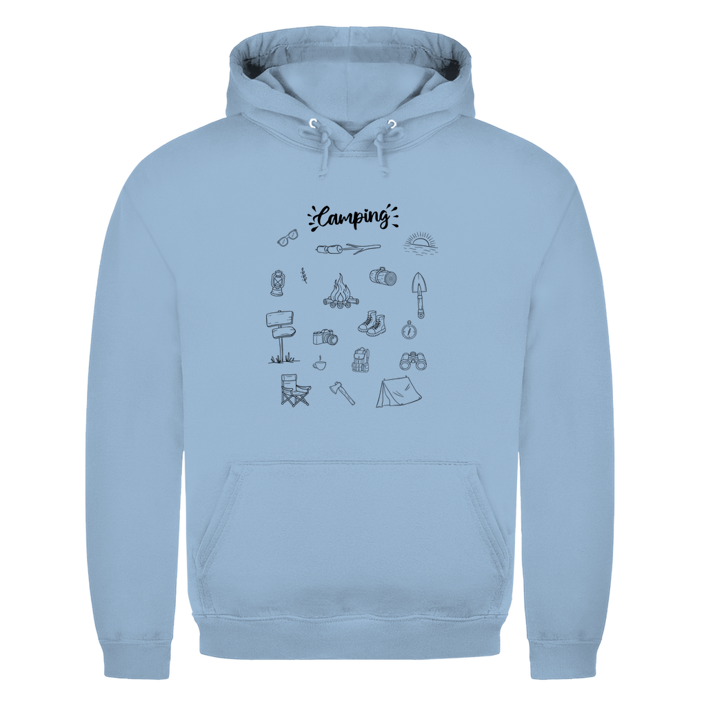 Camping - Motive Kritzeldesign - Männer Hoodie - Campingfamilie.de