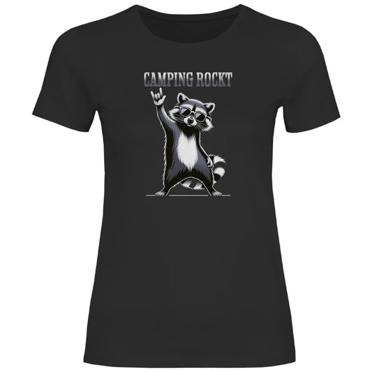 Camping rockt - Frauen Shirt - Campingfamilie.de