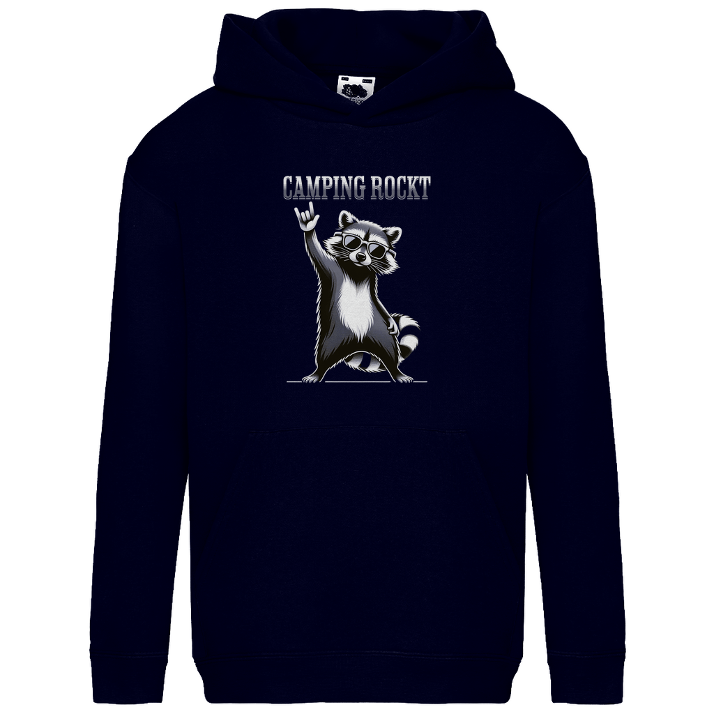 Camping rockt - Kinder Hoodie - Campingfamilie.de