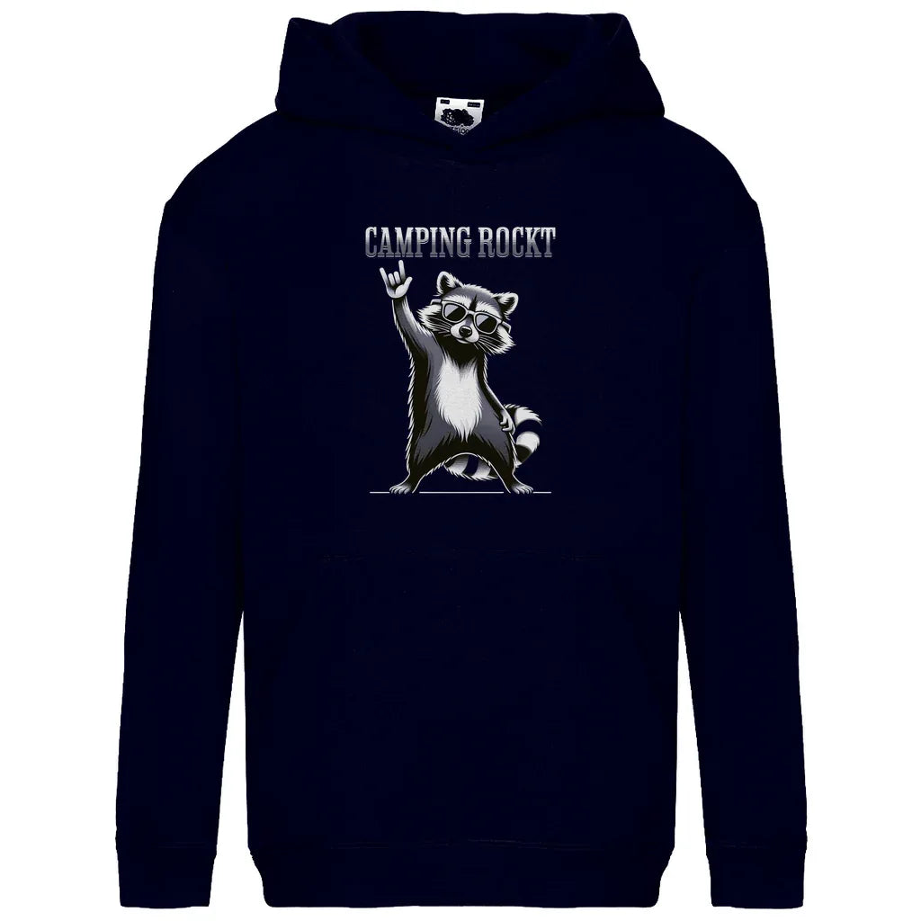 Camping rockt - Kinder Hoodie - Campingfamilie.de