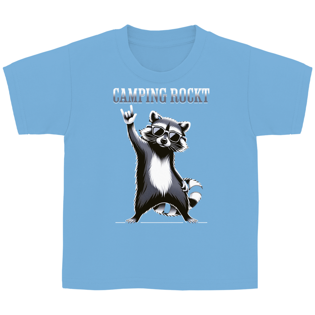 Camping rockt - Kinder Shirt - Campingfamilie.de