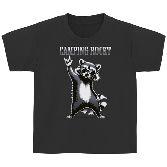Camping rockt - Kinder Shirt - Campingfamilie.de