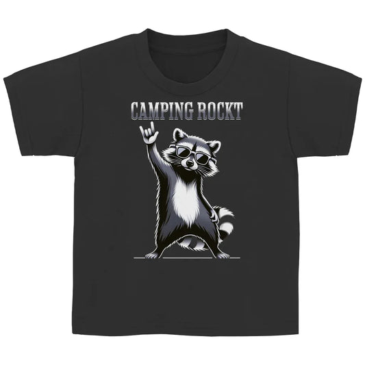 Camping rockt - Kinder Shirt - Campingfamilie.de
