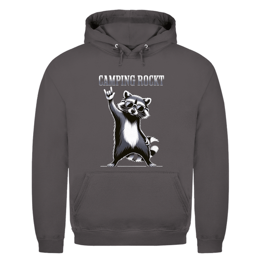Camping rockt - Männer Hoodie - Campingfamilie.de