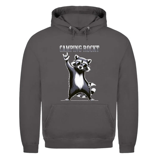 Camping rockt - Männer Hoodie - Campingfamilie.de
