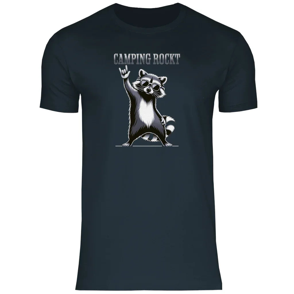 Camping rockt - Männer Shirt - Campingfamilie.de