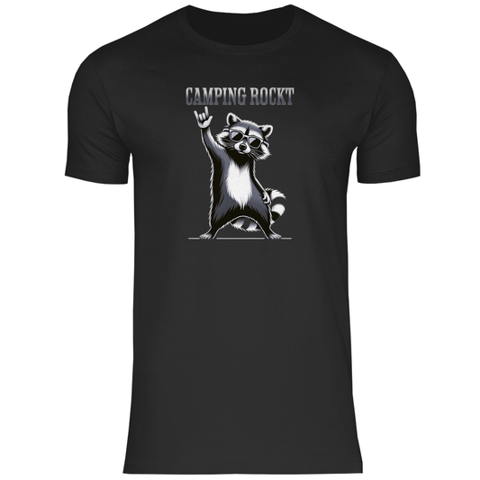 Camping rockt - Männer Shirt - Campingfamilie.de