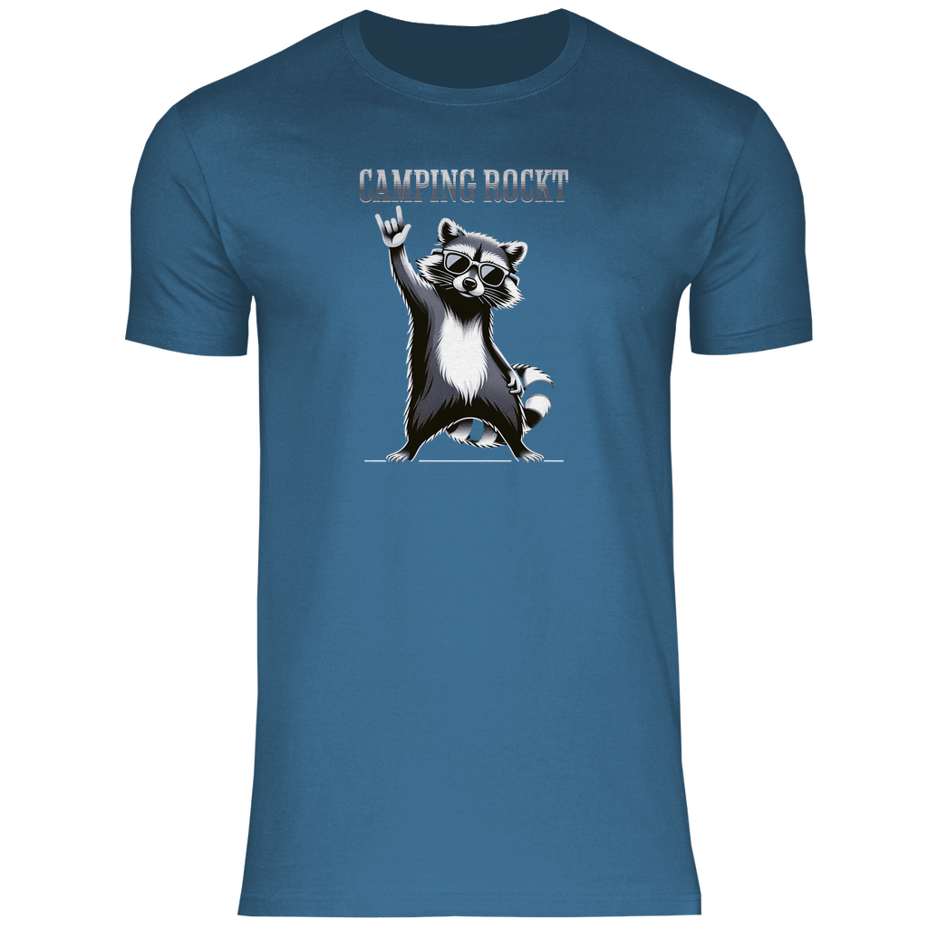 Camping rockt - Männer Shirt - Campingfamilie.de