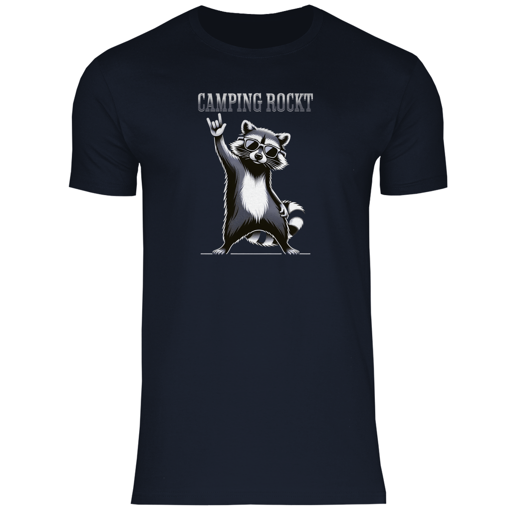 Camping rockt - Männer Shirt - Campingfamilie.de