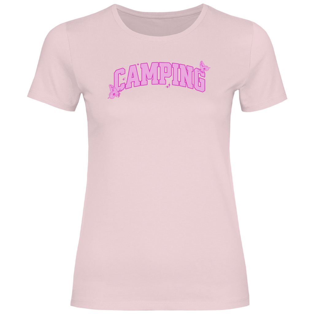 Camping Schmetterling - Frauen Shirt - Campingfamilie.de