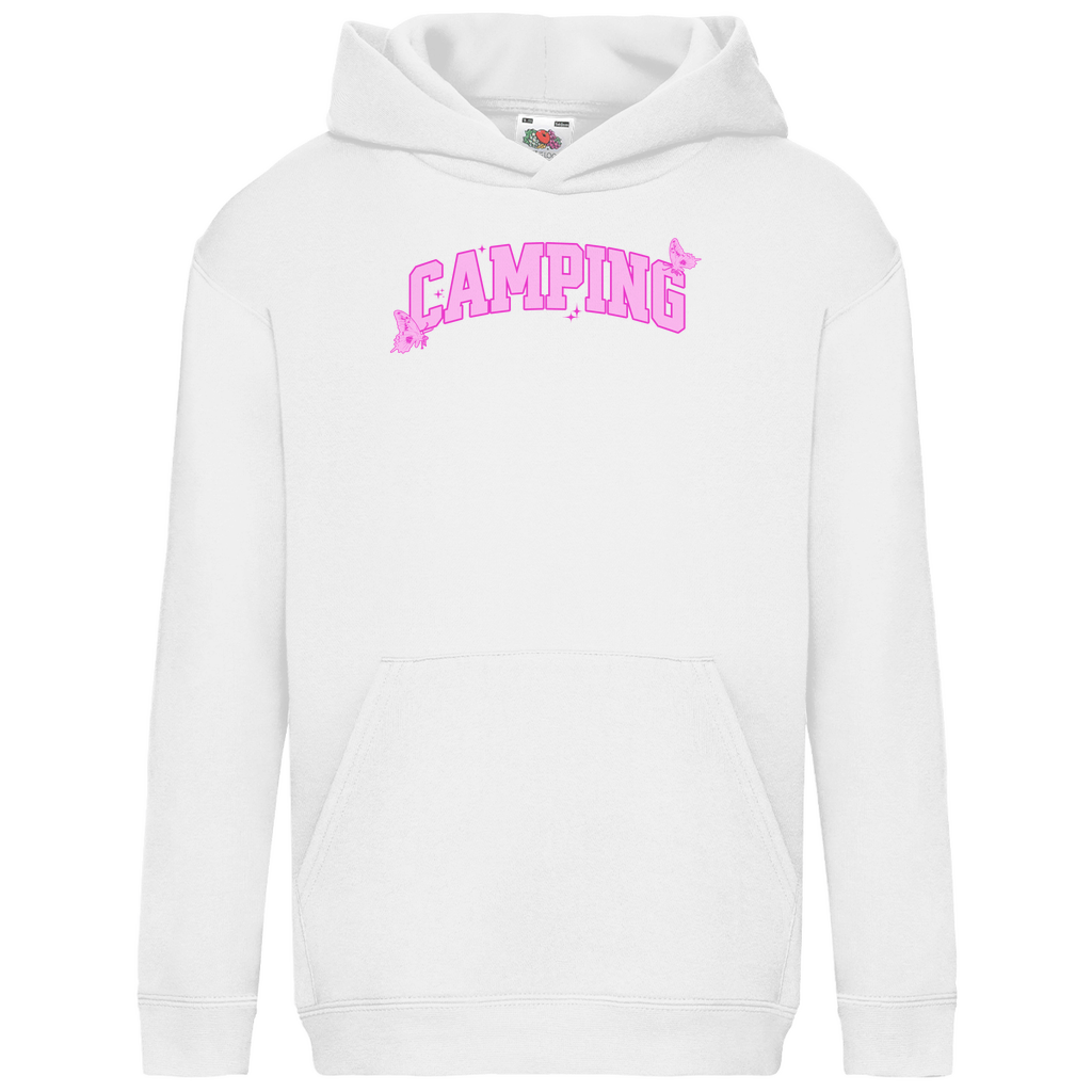 Camping Schmetterling - Kinder Hoodie - Campingfamilie.de