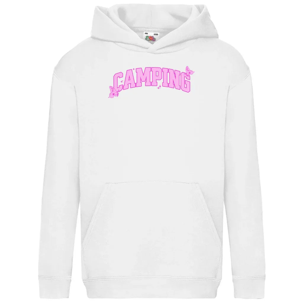 Camping Schmetterling - Kinder Hoodie - Campingfamilie.de