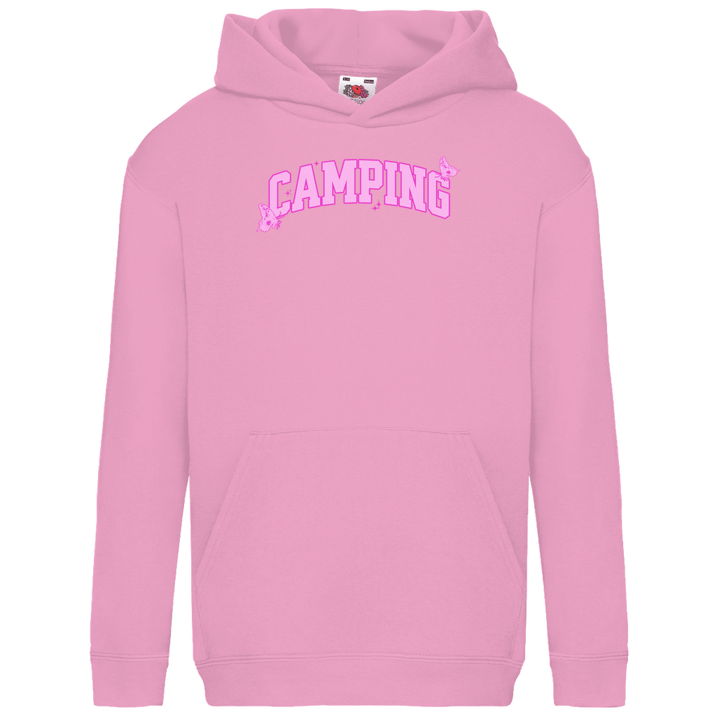 Camping Schmetterling - Kinder Hoodie - Campingfamilie.de