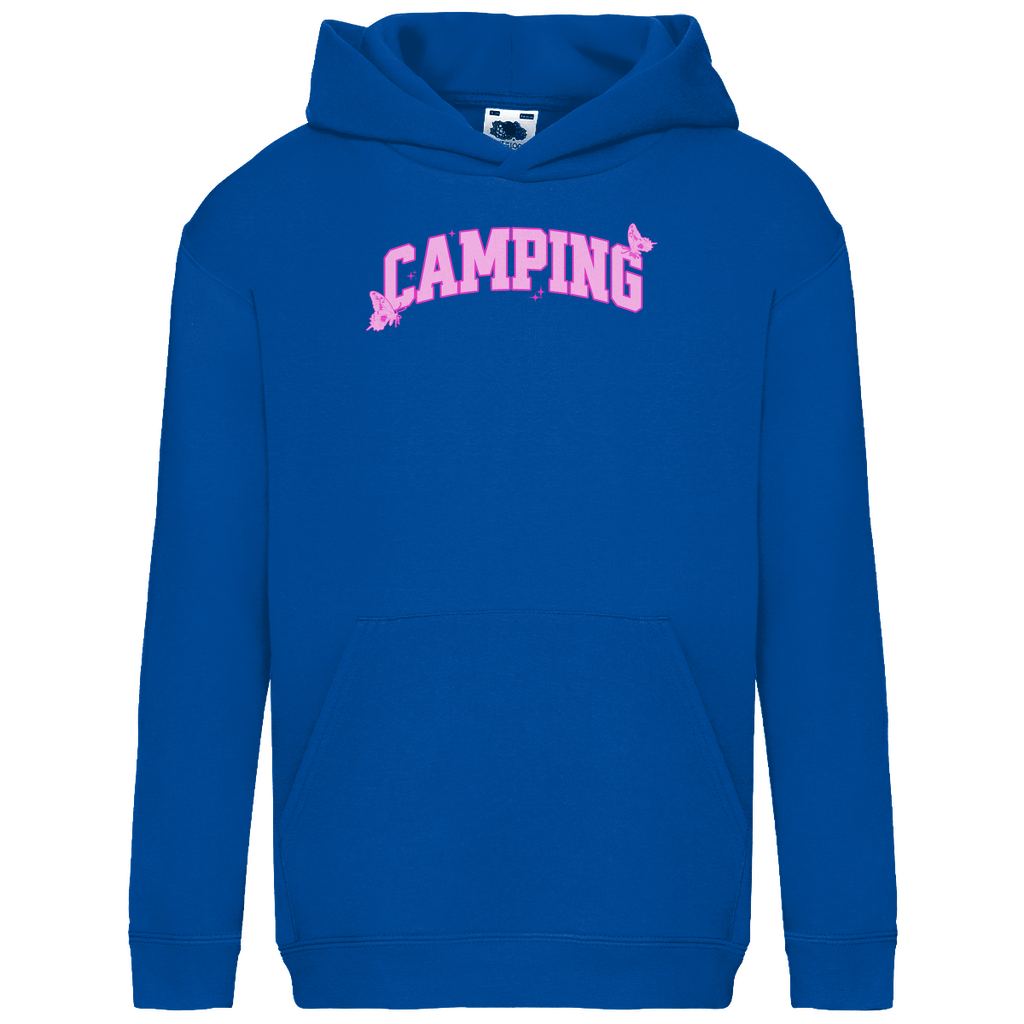 Camping Schmetterling - Kinder Hoodie - Campingfamilie.de