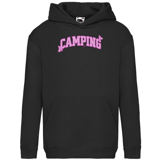 Camping Schmetterling - Kinder Hoodie - Campingfamilie.de