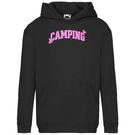 Camping Schmetterling - Kinder Hoodie - Campingfamilie.de