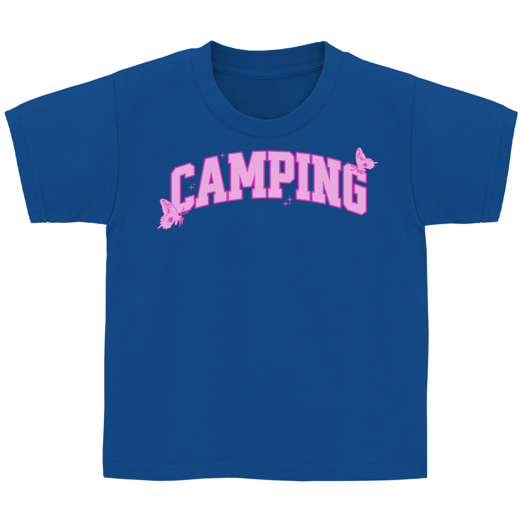 Camping Schmetterling - Kinder Shirt - Campingfamilie.de