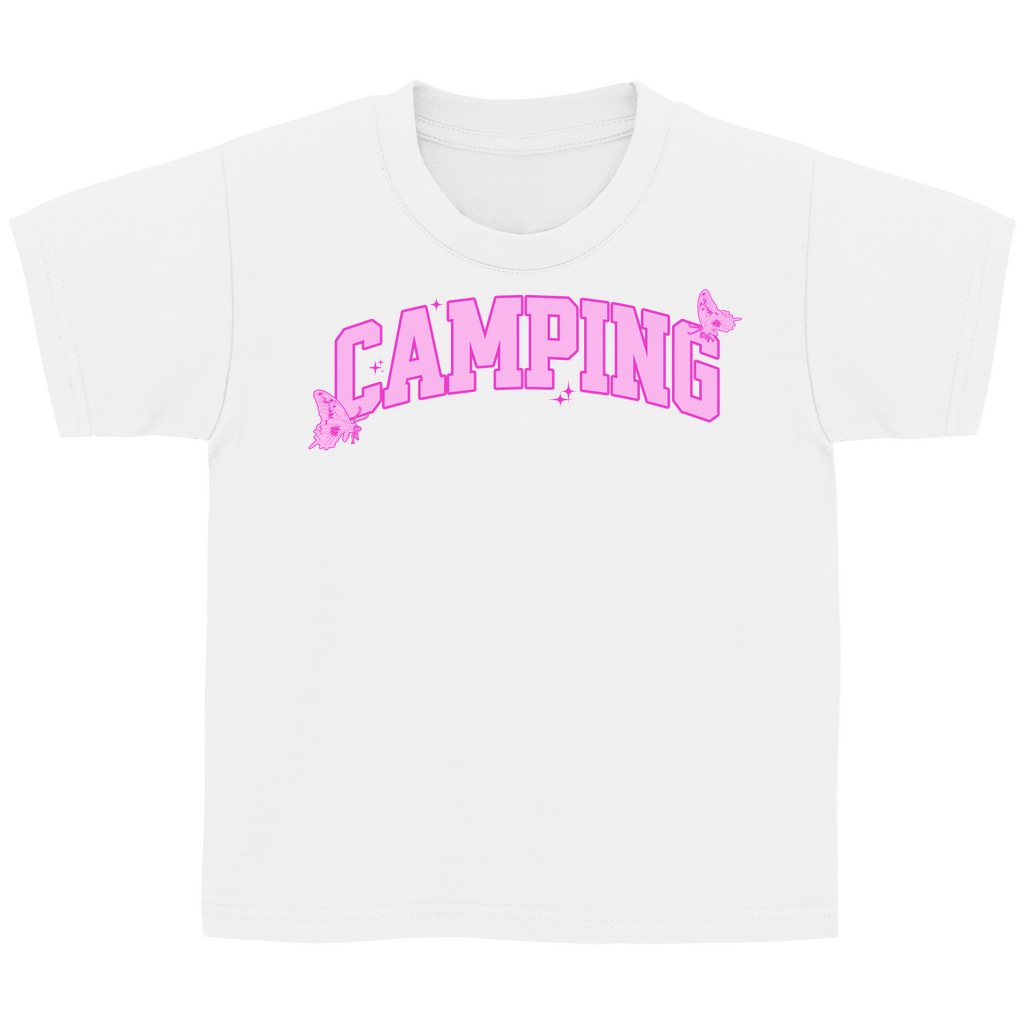 Camping Schmetterling - Kinder Shirt - Campingfamilie.de