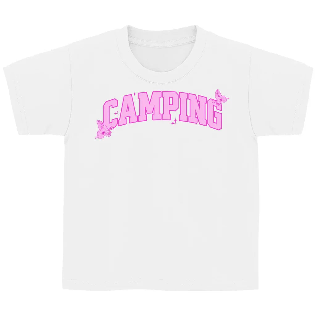 Camping Schmetterling - Kinder Shirt - Campingfamilie.de
