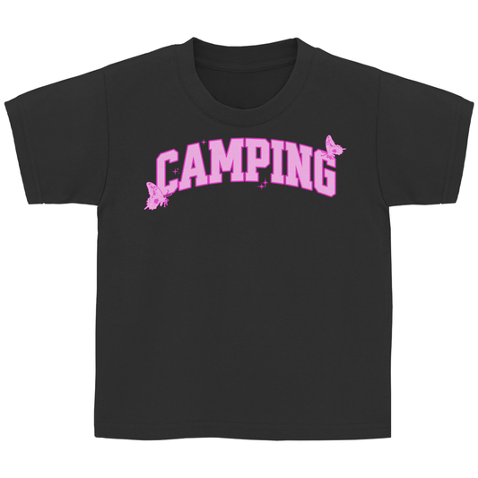 Camping Schmetterling - Kinder Shirt - Campingfamilie.de