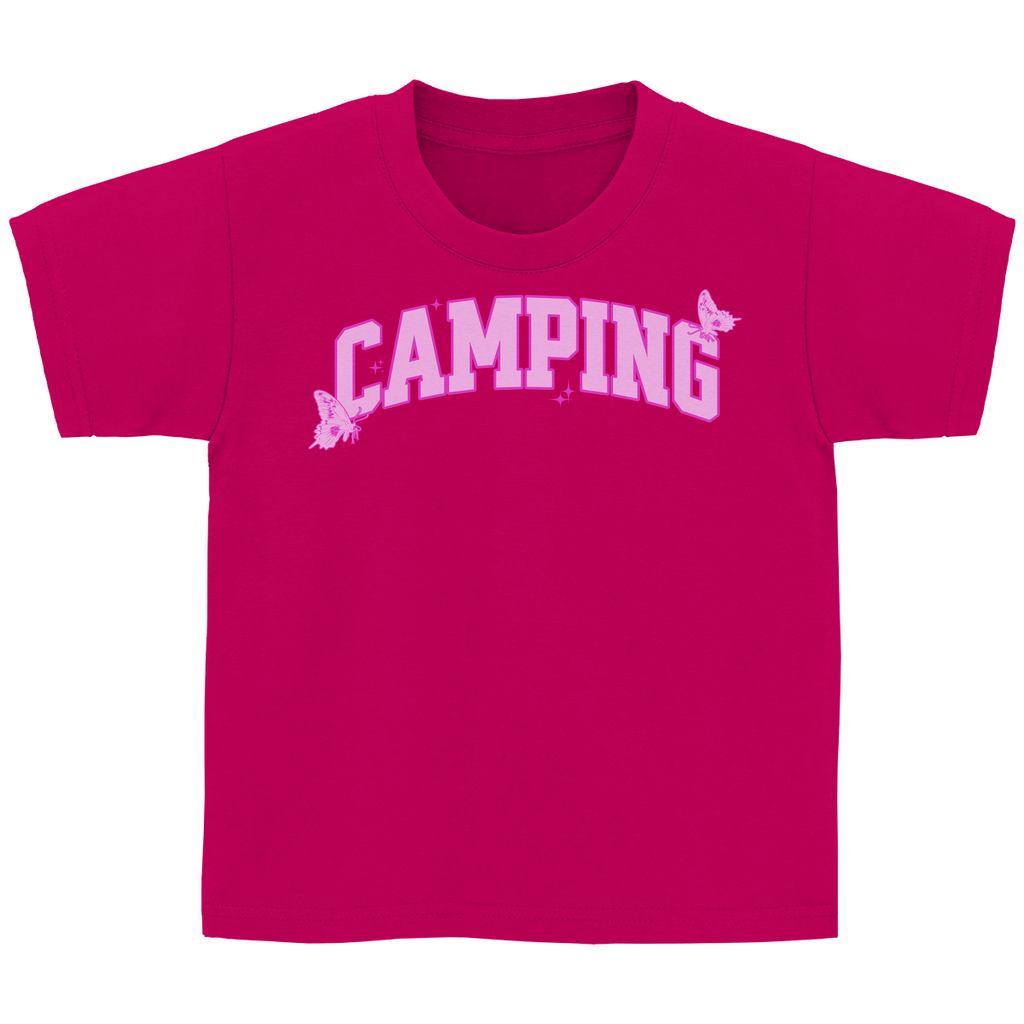 Camping Schmetterling - Kinder Shirt - Campingfamilie.de