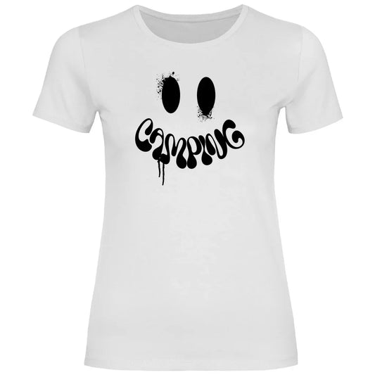 Camping Smiley - Frauen Shirt - Campingfamilie.de