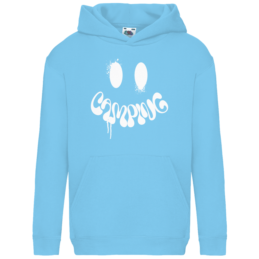Camping Smiley - Kinder Hoodie - Campingfamilie.de
