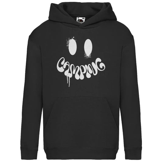 Camping Smiley - Kinder Hoodie - Campingfamilie.de