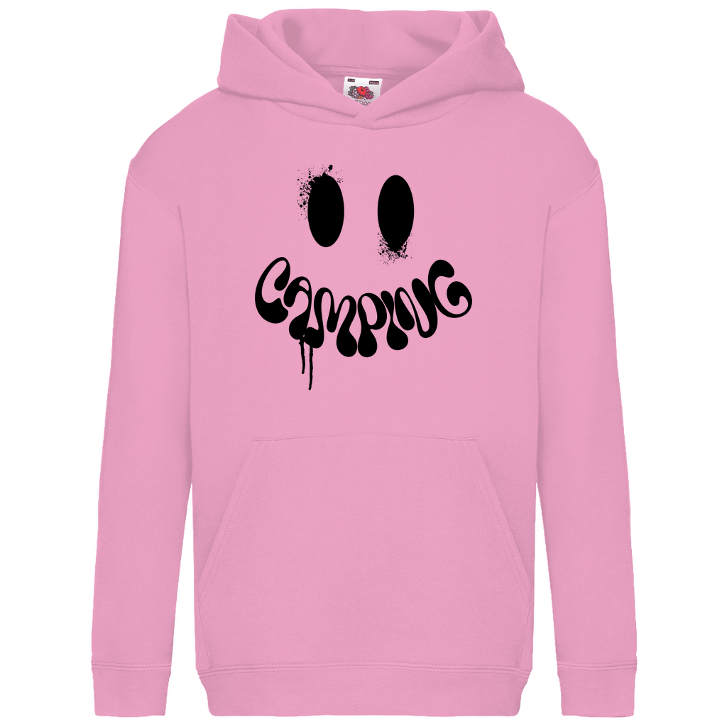 Camping Smiley - Kinder Hoodie - Campingfamilie.de