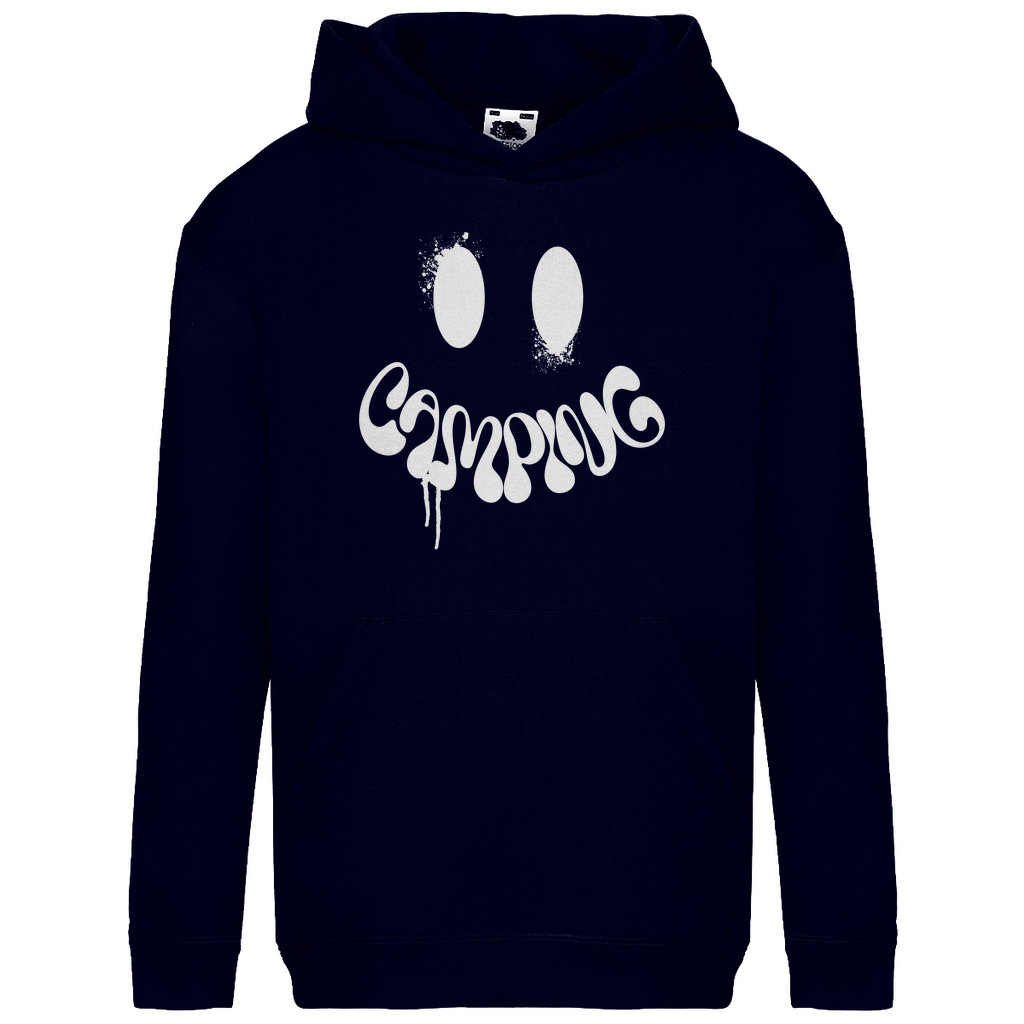 Camping Smiley - Kinder Hoodie - Campingfamilie.de