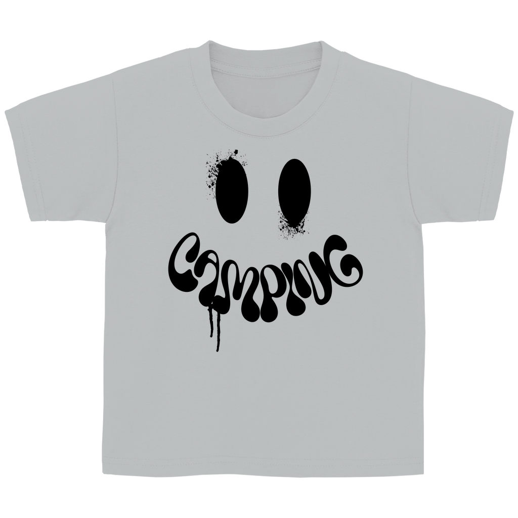 Camping Smiley - Kinder Shirt - Campingfamilie.de