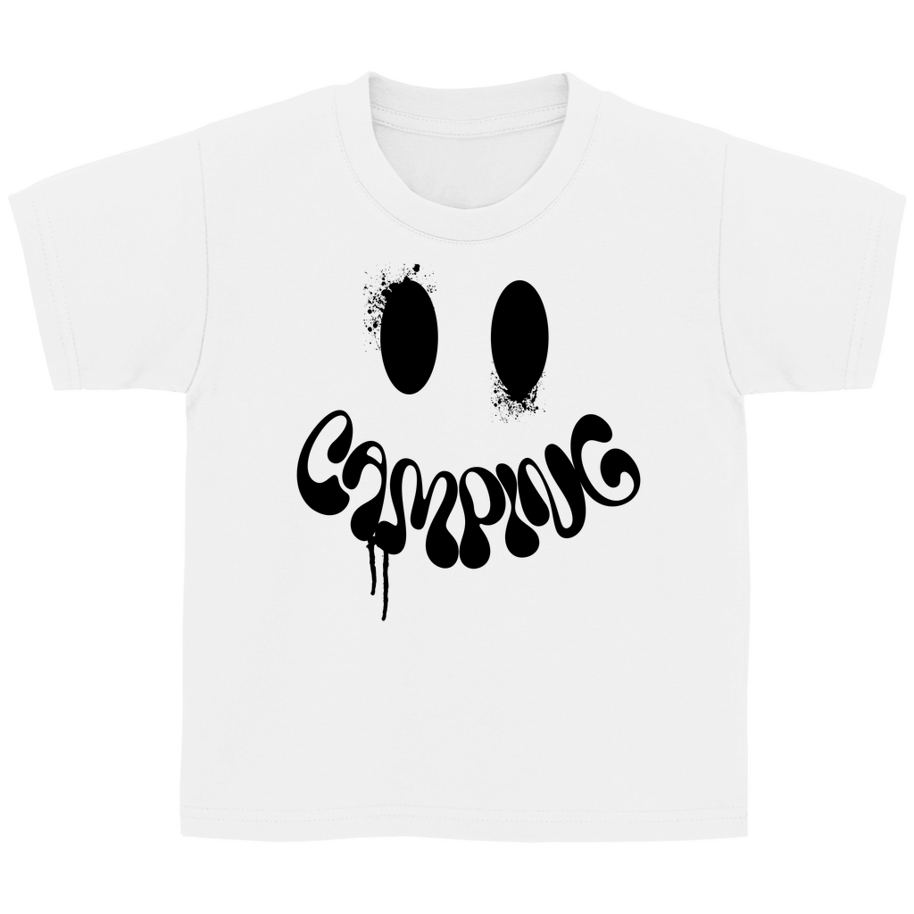 Camping Smiley - Kinder Shirt - Campingfamilie.de