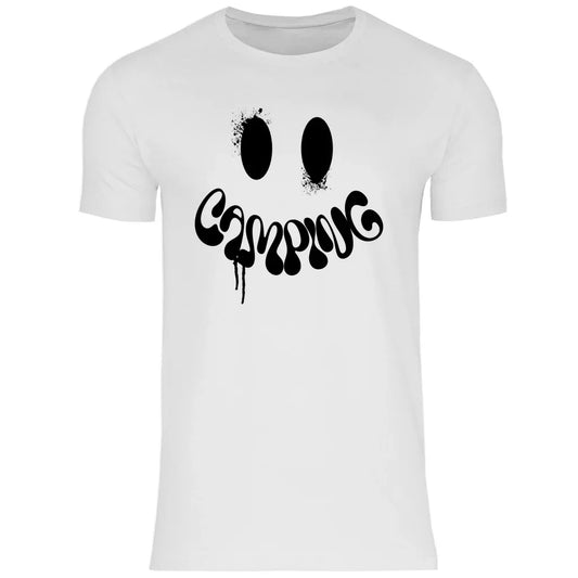 Camping Smiley - Männer Shirt - Campingfamilie.de
