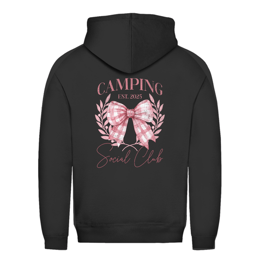 Camping Social Club - Backprint Frauen Hoodie - Campingfamilie.de
