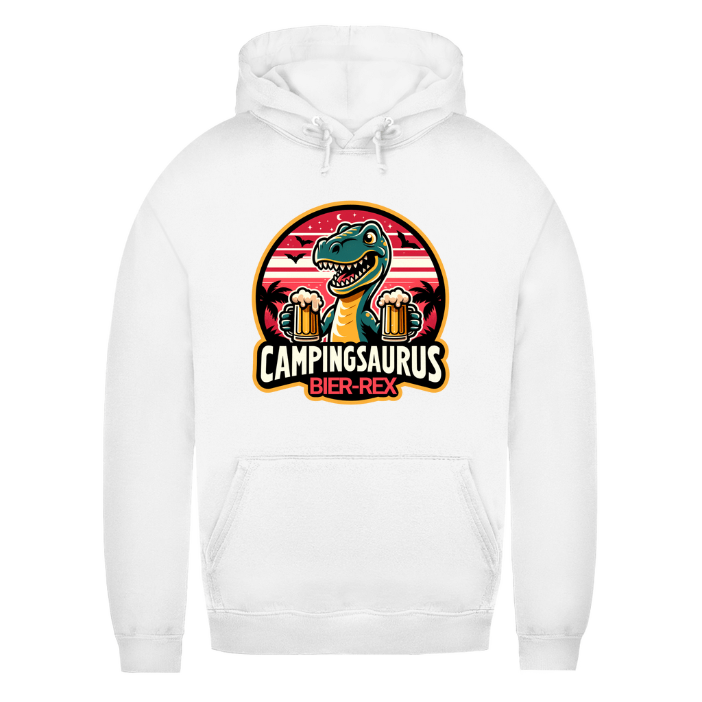 Campingsaurus Bier - Rex - Frauen Hoodie - Campingfamilie.de
