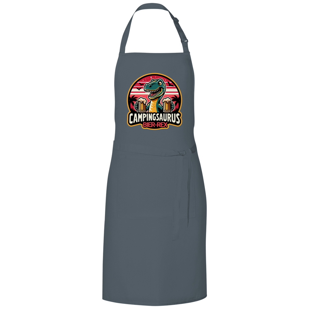 Campingsaurus Bier - Rex - Grillschürze - Campingfamilie.de