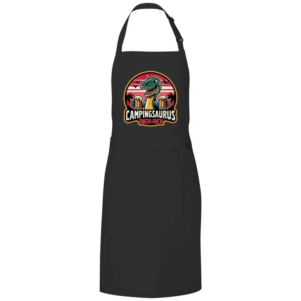 Campingsaurus Bier - Rex - Grillschürze - Campingfamilie.de