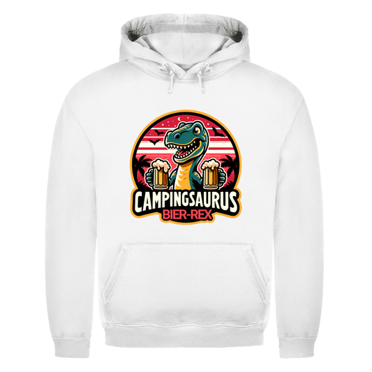 Campingsaurus Bier - Rex - Männer Hoodie - Campingfamilie.de