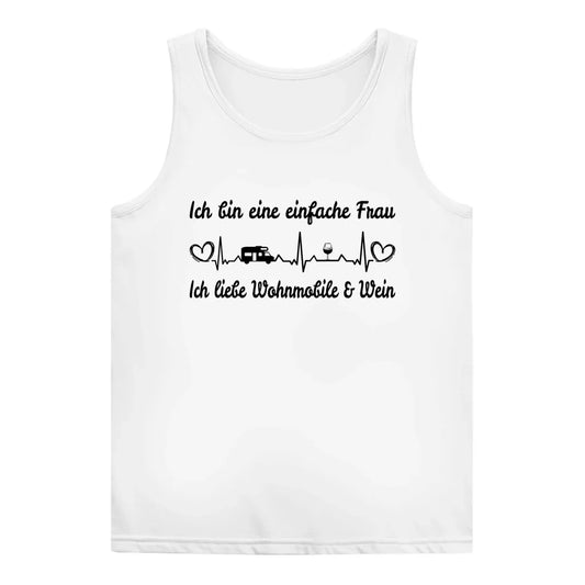 Einfache Frau - Liebe Wohnmobile und Wein - Frauen Tank Top