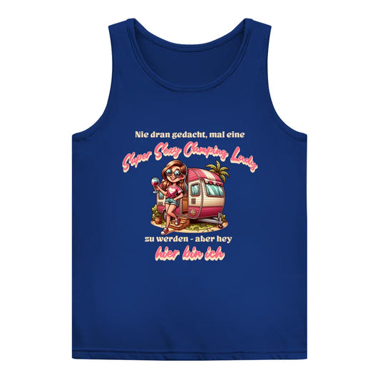 Super Sexy Camping Lady (Wein) - Frauen Tank Top